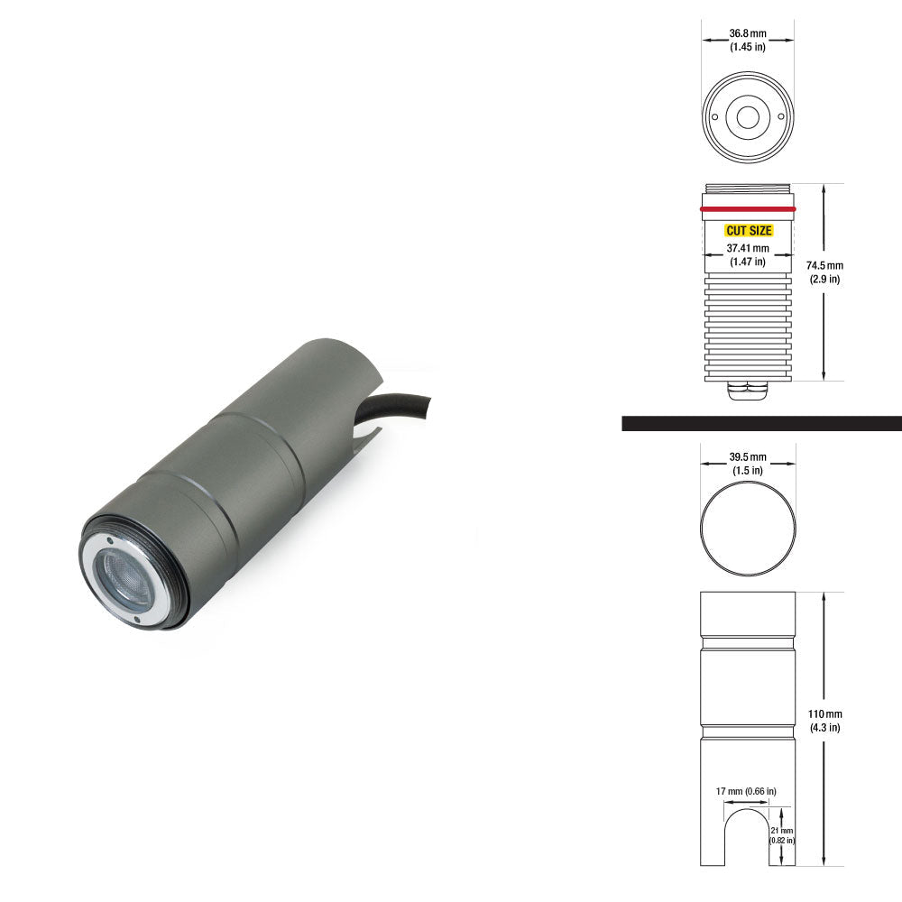 VBD-UL-1022-0300-A-3K-xx In-Ground Light 12-24V 3W 3000K(Warm White)