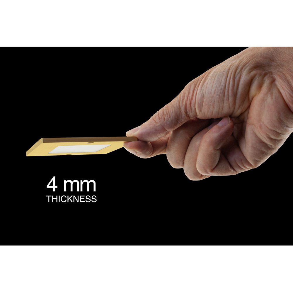 VBUN-S50-12V-Gold Square Ultrathin Surface Mount Cabinet Light 12V 5W Gold