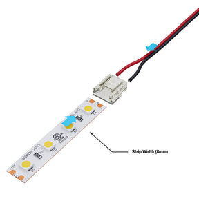 VBD-CON-8MM-1S1W LED Strip to Wire Connector