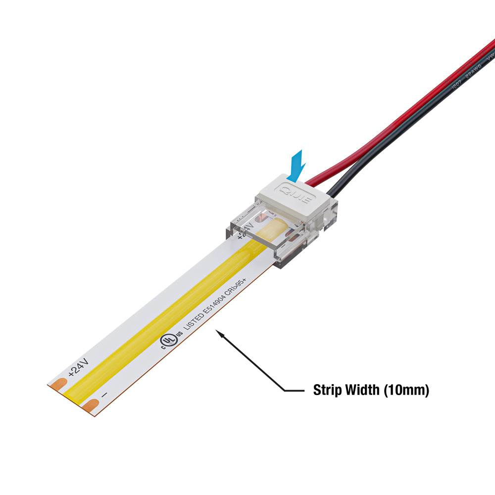 VBD-CON-10MM-1S1W LED Strip to Wire Connector