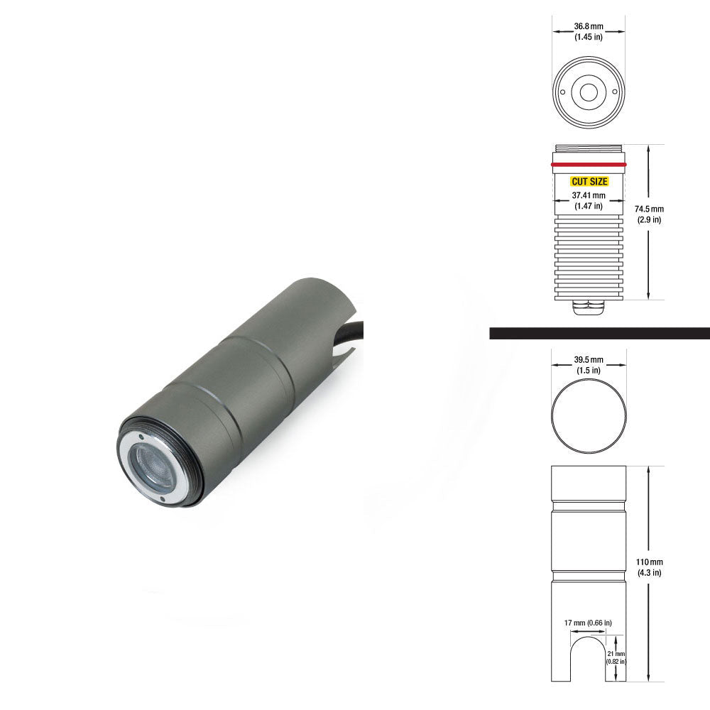 VBD-UL-1022-0300-A-RGBW-xx In-Ground Light 12-24V 3W RGBW