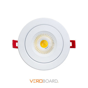 4 inch Round Floating Gimbal LED-4-S9W-5CCTWH-EFG, Veroboard