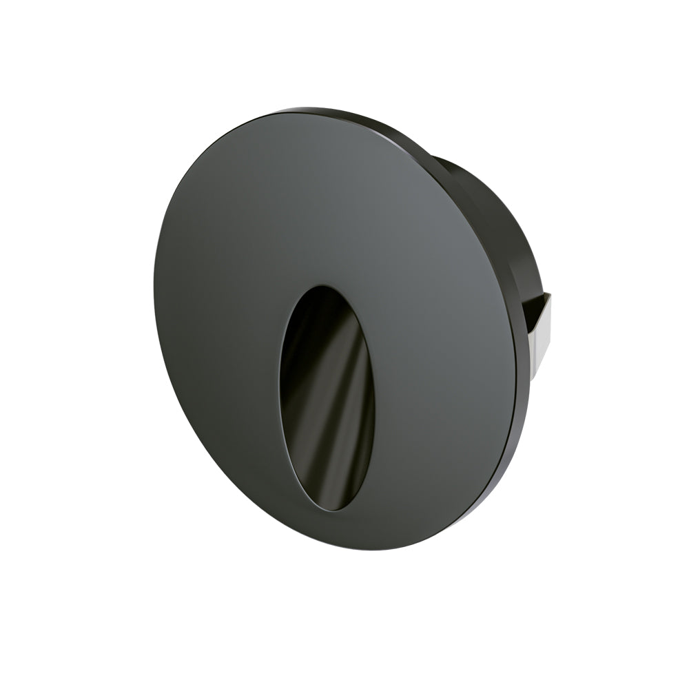 VBD-RD25-1W-3K-BK Round LED Step Lights