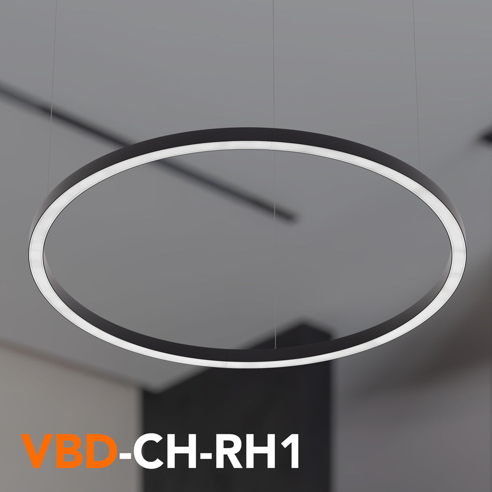 VBD-CH-RH1 Round LED Aluminum Channel 600mm(23.6in) - veroboard