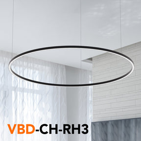 VBD-CH-RH3 Round LED Aluminum Channel 1270mm(50in) - veroboard