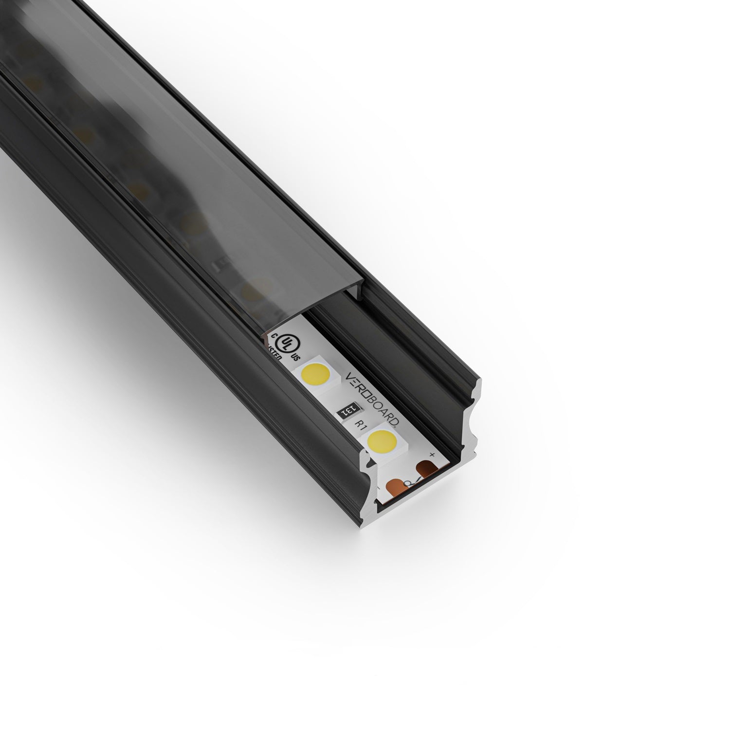 VBD-CH-S4B Black LED Aluminum Channel 2.4Meters(94.4in) and 3Meters(118in)