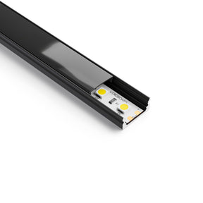 VBD-CH-S5B Black Low Profile LED Aluminum Channel 2.4Meters(94.4in) and 3Meters(118in)