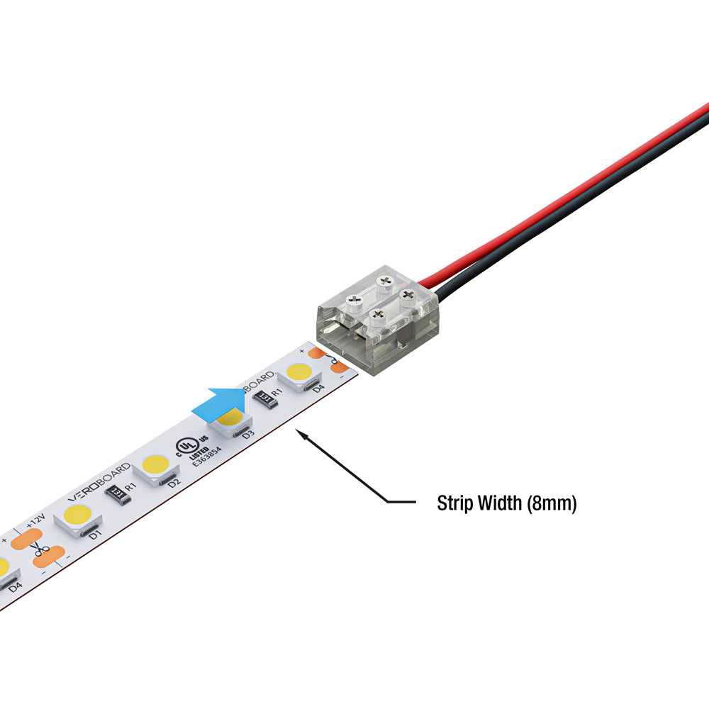 VBD-CON-SC8MM-SW LED Strip to Wire Connector