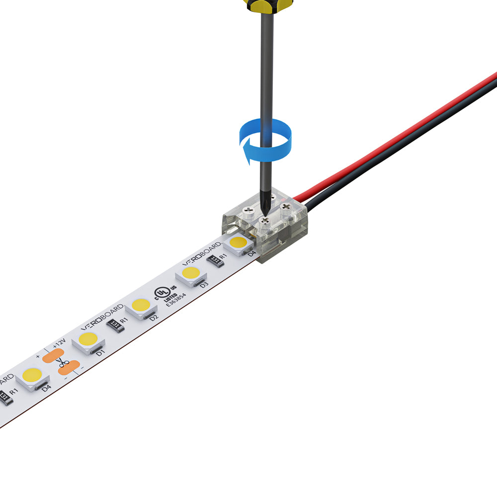 VBD-CON-SC8MM-SW LED Strip to Wire Connector