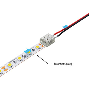 VBD-CON-SC8MM-SW LED Strip to Wire Connector