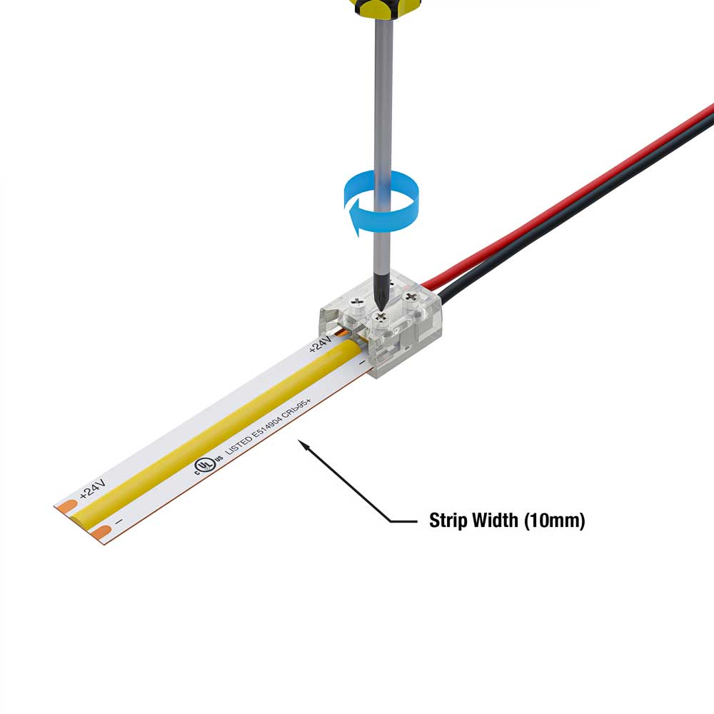 VBD-CON-SC10MM-SW LED Strip to Wire Connector