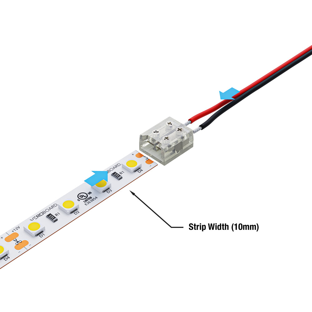 VBD-CON-SC10MM-SW LED Strip to Wire Connector