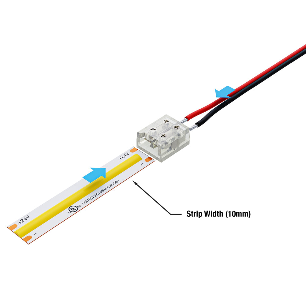 VBD-CON-SC10MM-SW LED Strip to Wire Connector