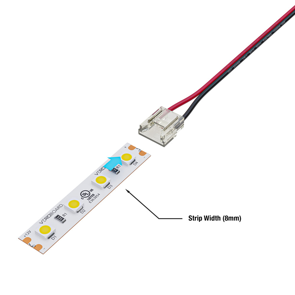 VBD-BC-8MM-1S1W LED Strip to Wire Connector