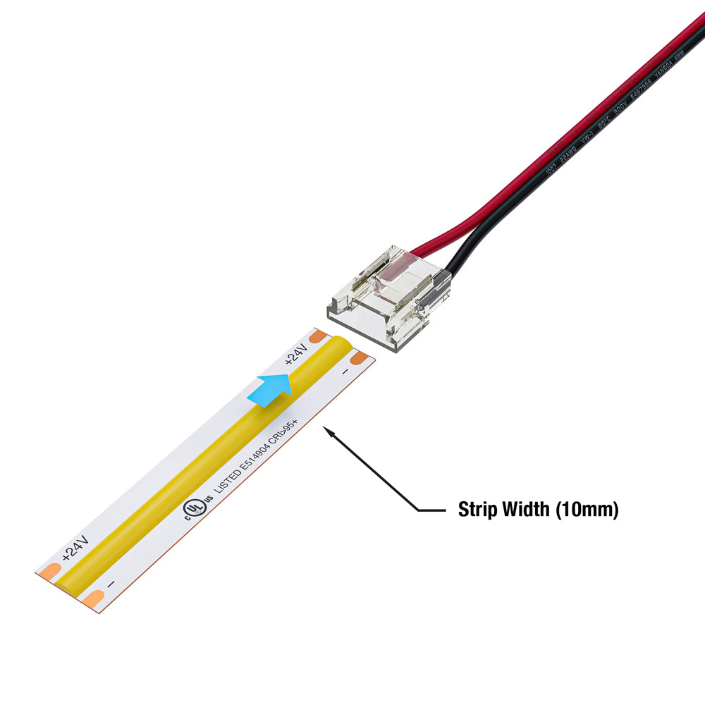 VBD-BC-10MM-1S1W LED Strip to Wire Connector