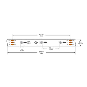 VBDFS-5050-RGBd-30-12-NS Addressable(WS2811) LED Strip, 6W/m(1.8W/ft) RGB