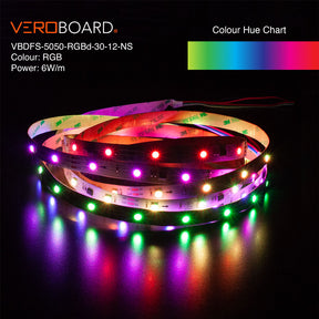 VBDFS-5050-RGBd-30-12-NS Addressable(WS2811) LED Strip, 6W/m(1.8W/ft) RGB