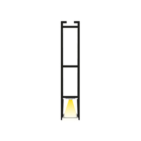 VBD-CH-H3 Narrow Black hanging LED Aluminum Channel