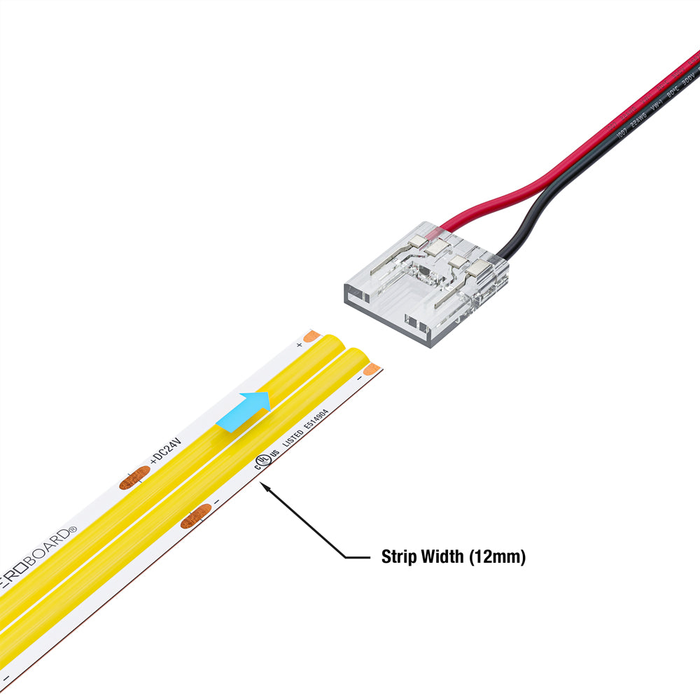 VBD-BC-12MM-1S1W LED Strip to Wire Connector