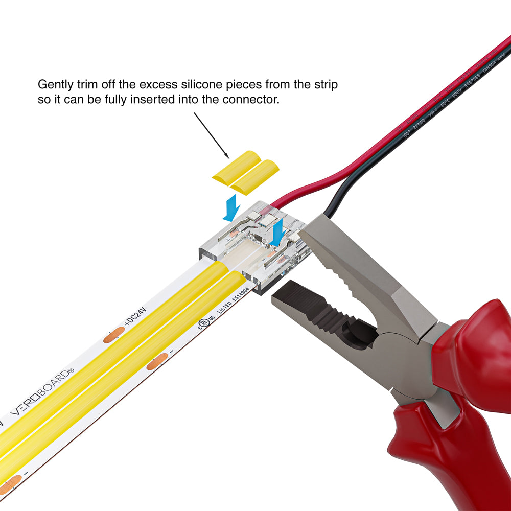 VBD-BC-12MM-1S1W LED Strip to Wire Connector