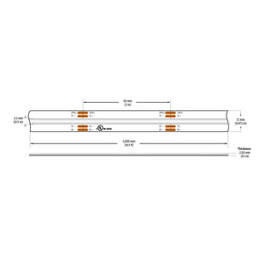 VBDFS-COB840W4.5-RGB-24S Color Changing LED Strip, 15W/m(4.5W/ft) RGB