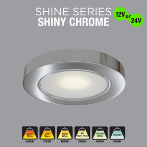 VBUN-2R25-xx-Polished Chrome Retrofit Cabinet Light Shine Series