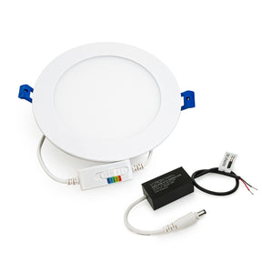 LED-6-S12W-1224V-5CCTWH, 6 inch Round Downlight LED Panel