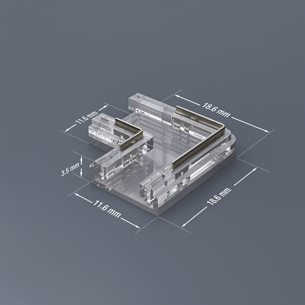 VBD-BC-10MM-L2S LED Strip to Strip Corner Connector
