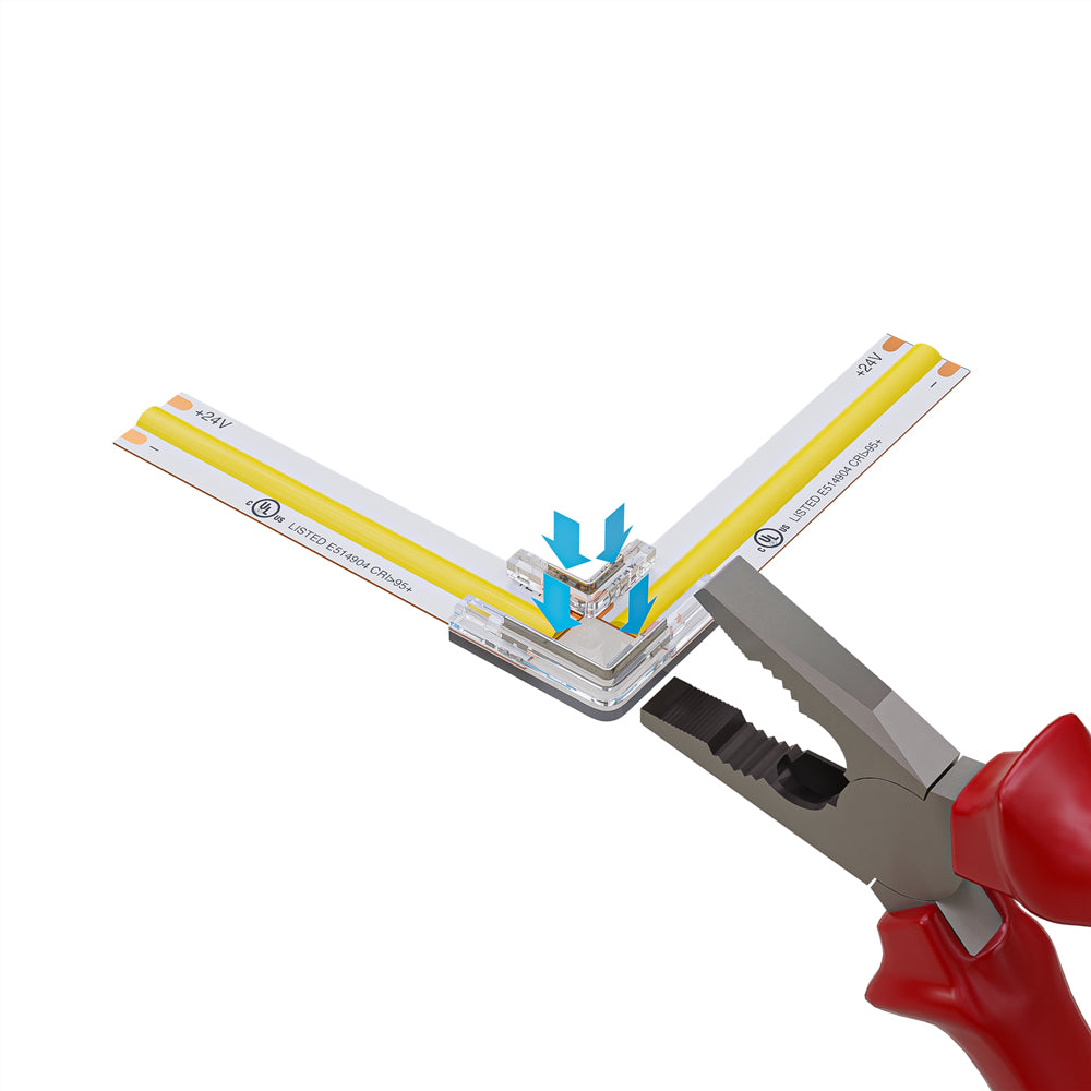 VBD-BC-10MM-L2S LED Strip to Strip Corner Connector