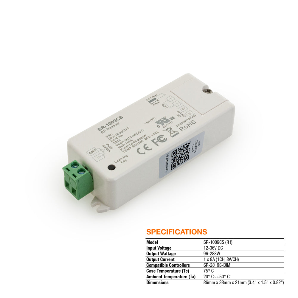 SR-1009CS (R1) Single Color Constant Voltage LED Light Receiver, Veroboard