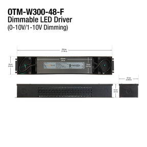 OTM-W300-48-F 0-10V Dimmable Constant Voltage LED Driver 48V 300W, Veroboard 