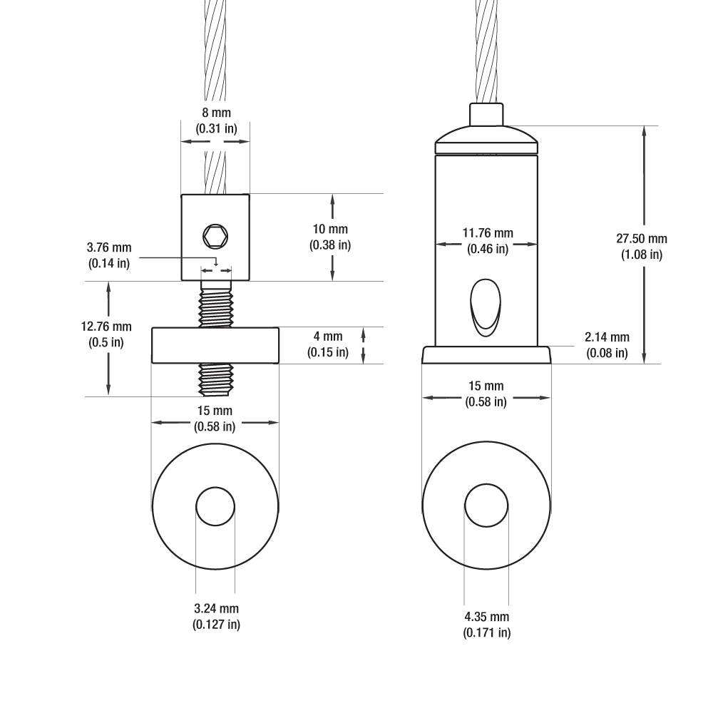 VBD-AIRC-3F-R3 Universal Adjustable Suspension Kit 3ft