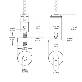 VBD-AIRC-3F-R3 Universal Adjustable Suspension Kit 3ft