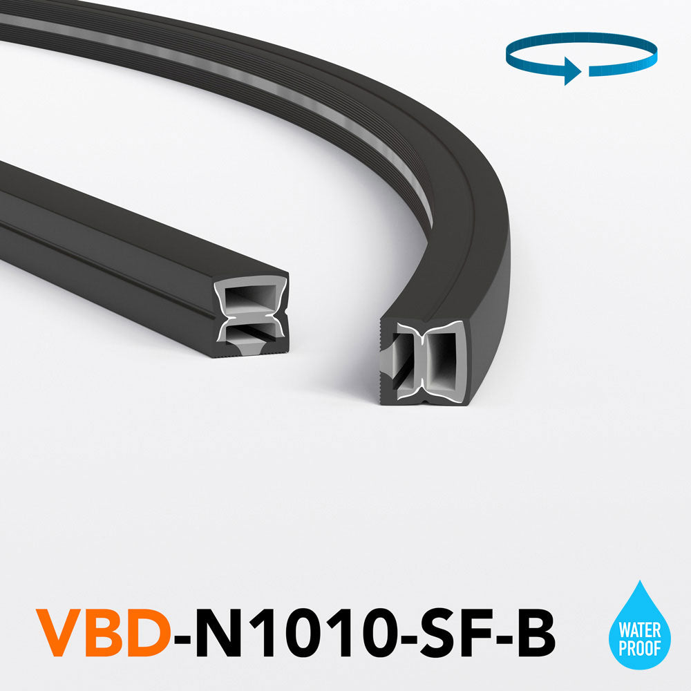 VBD-N1010-SF-B Black Silicone Flexible LED Neon channel