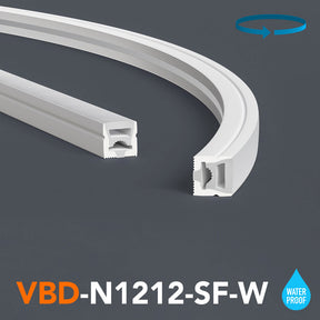 VBD-N1212-SF-W White Silicone Flexible LED Neon channel