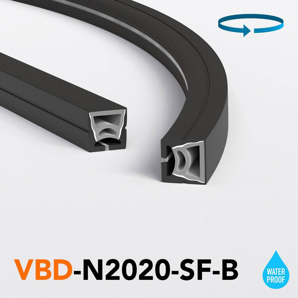 VBD-N2020-SF-B Black Silicone Flexible LED Neon channel