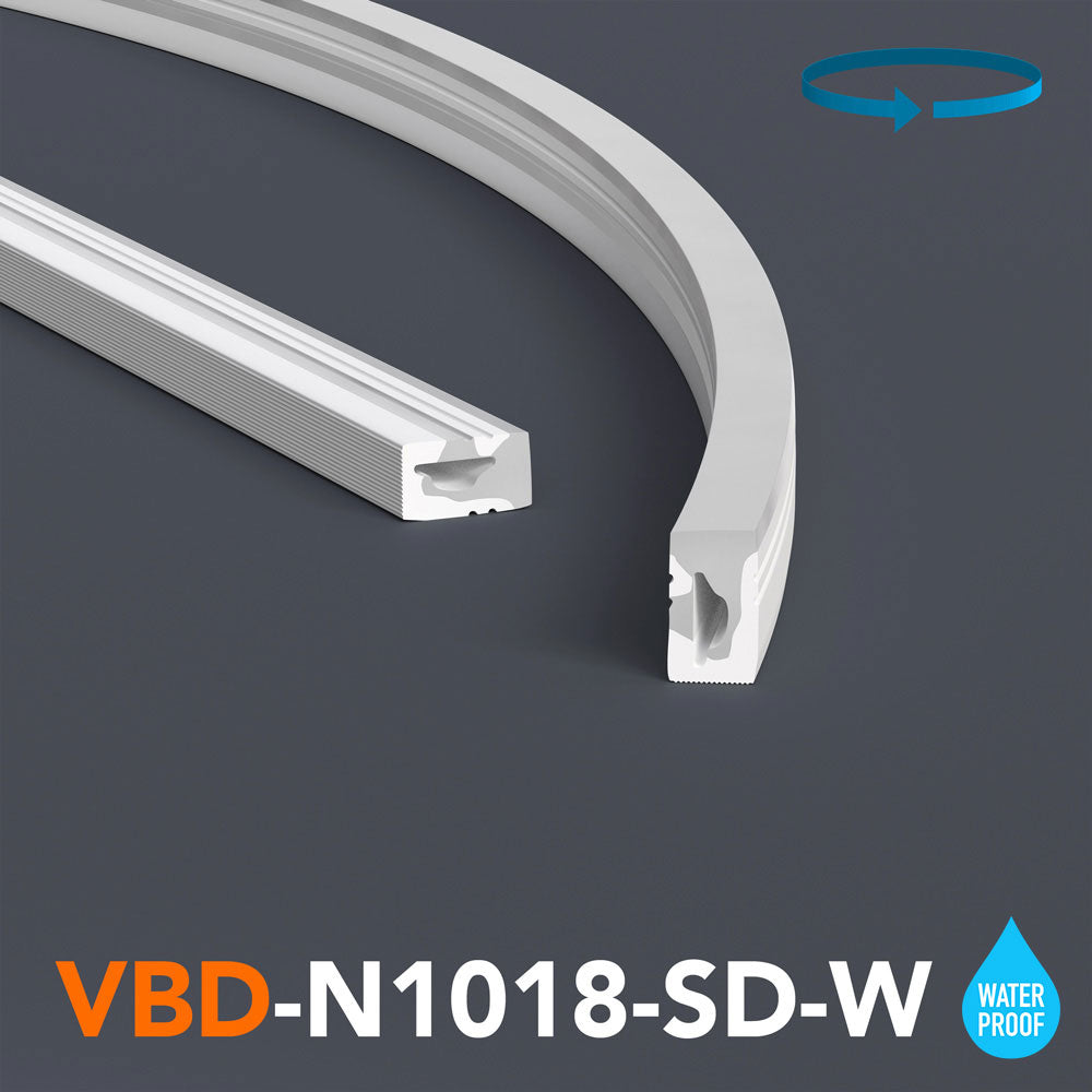 VBD-N1018-SD-W White Silicone Flexible LED Neon channel