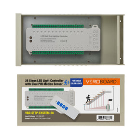 VBD-STEP-SYSTEM-28 Steps LED Light Controller with Dual PIR Motion Sensor