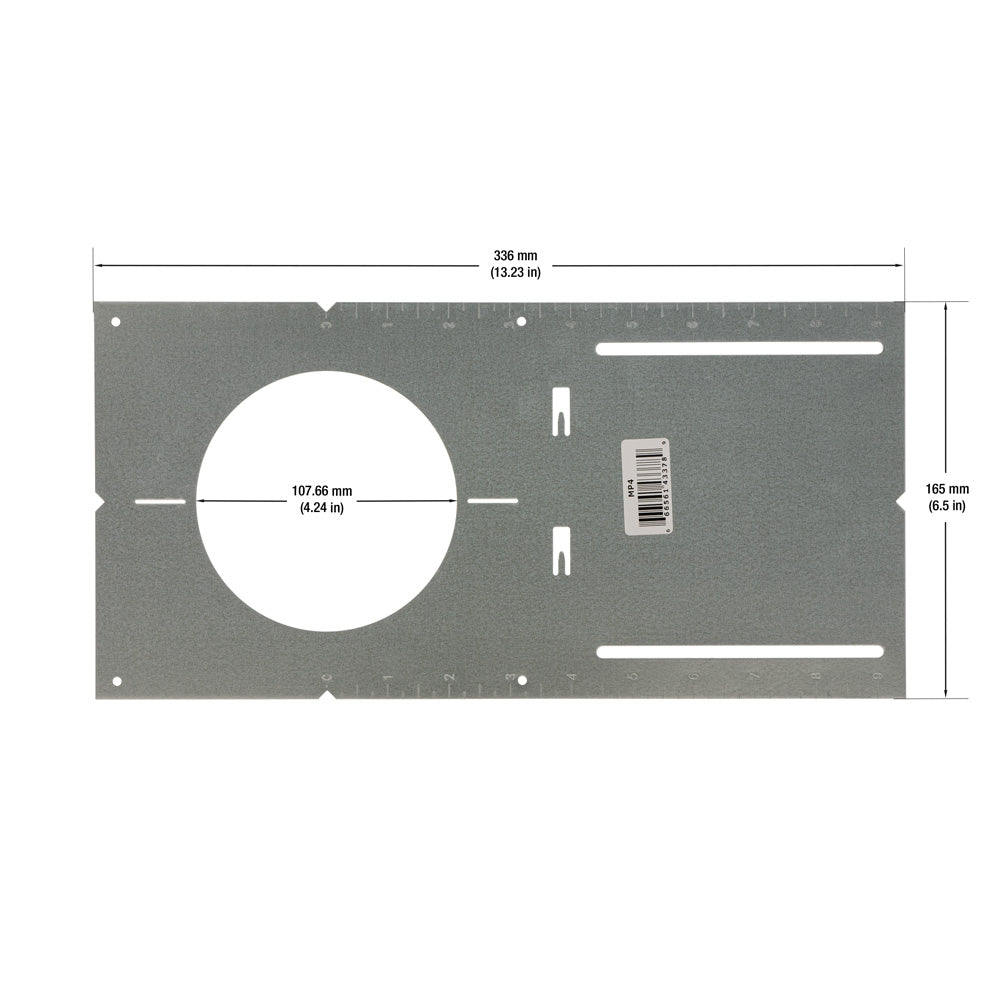 4 inch VBD-MP4 New Construction Adjustable Mounting Plate without Lip, veroboard