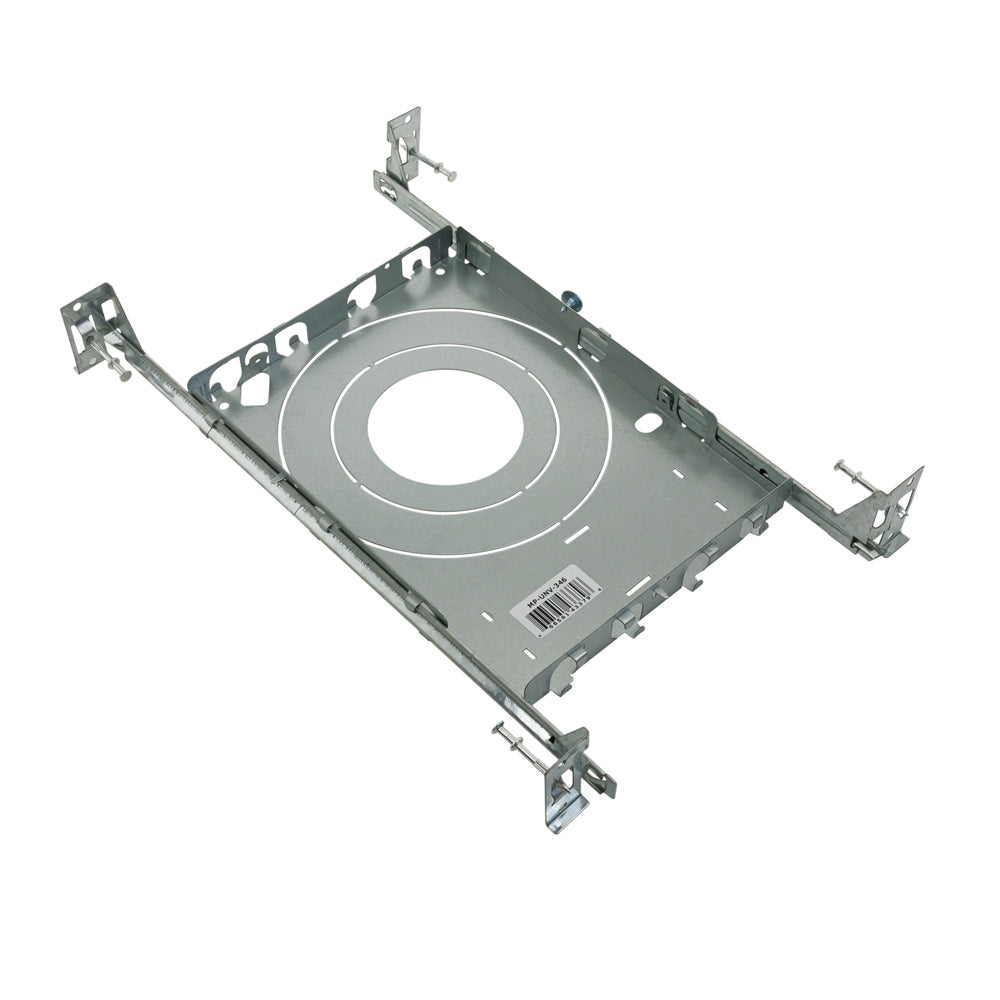 VBD-MP-UNV-346 New Construction Universal Mounting Plate for 3, 4, 6 inches with 2 hanger bar, veroboard