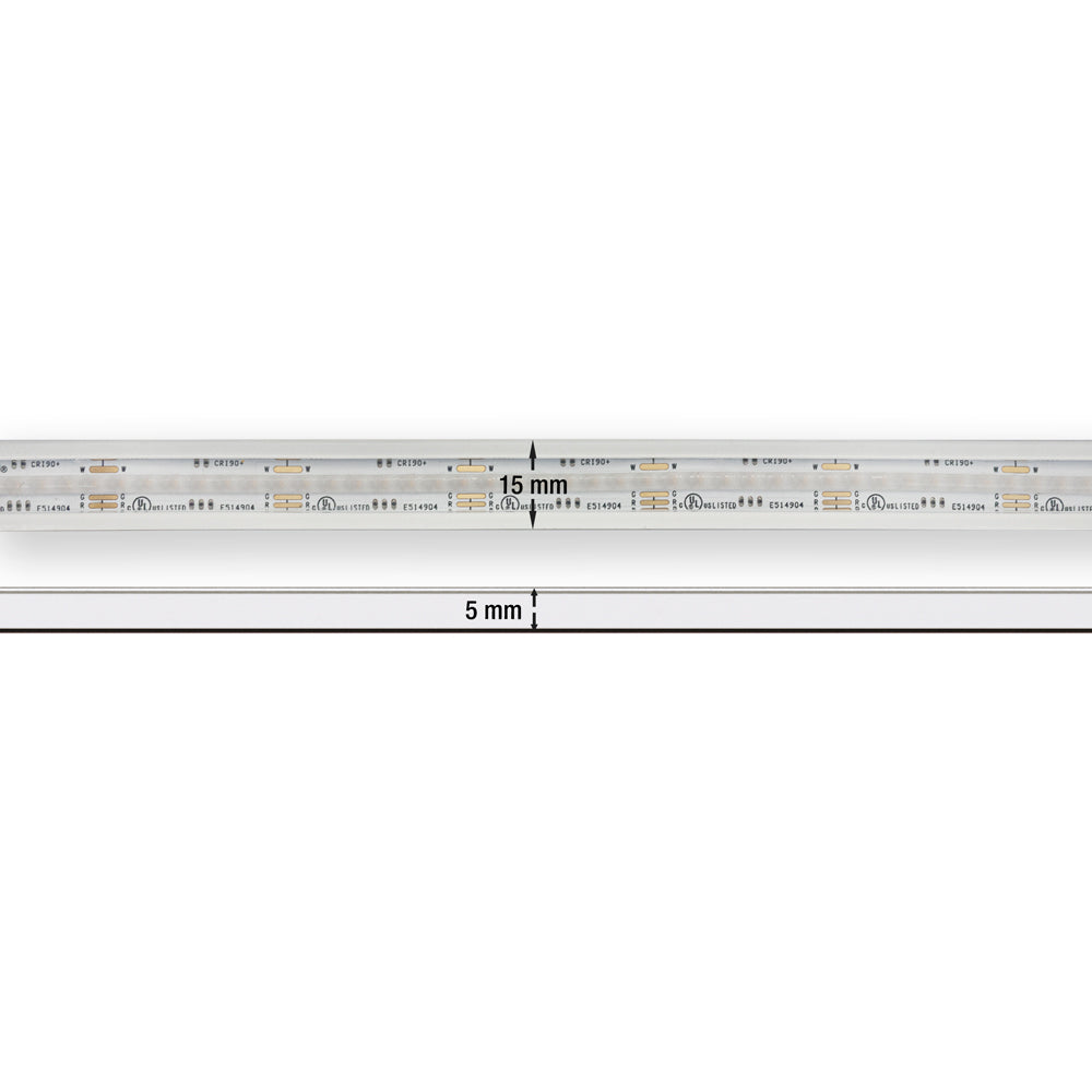 VBDFS-COB896W6.6-RGB27-24WP Color Changing LED Strip, 20W/m(6.6W/ft) RGBW Gold PCB