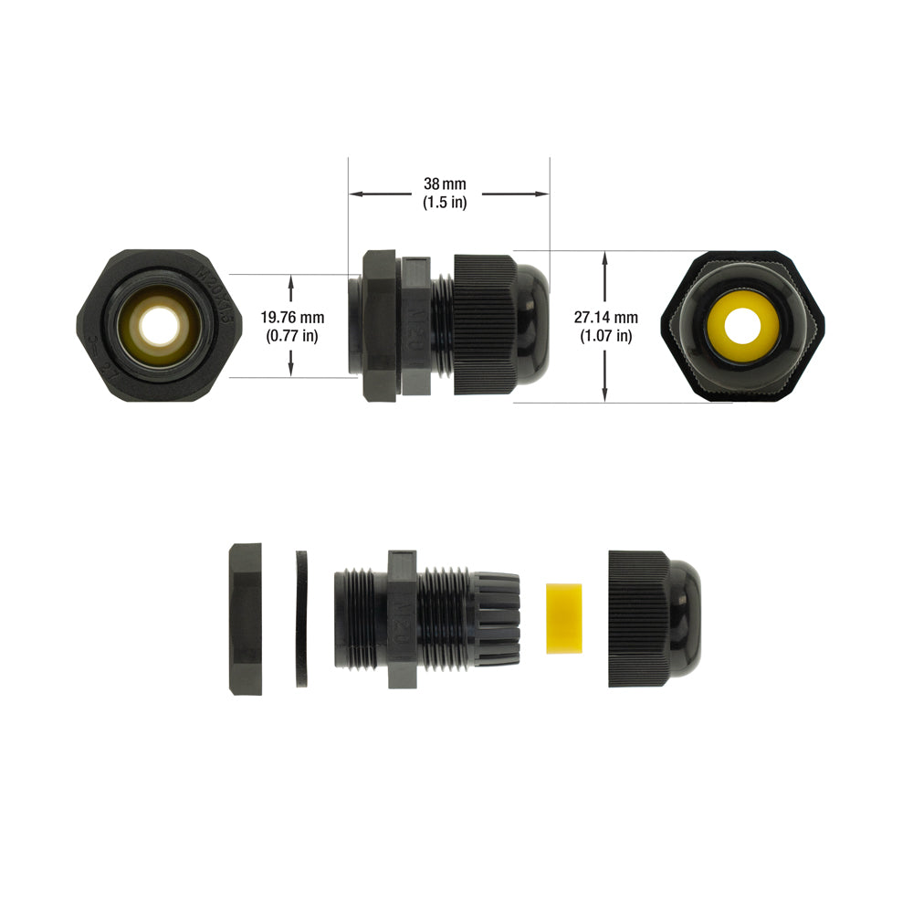 M684 M20*1.5 Cable Gland 6~11mm, lightsandparts