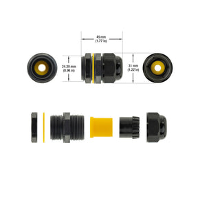 M685 M25*1.5 Cable Gland 8~12mm, lightsandparts