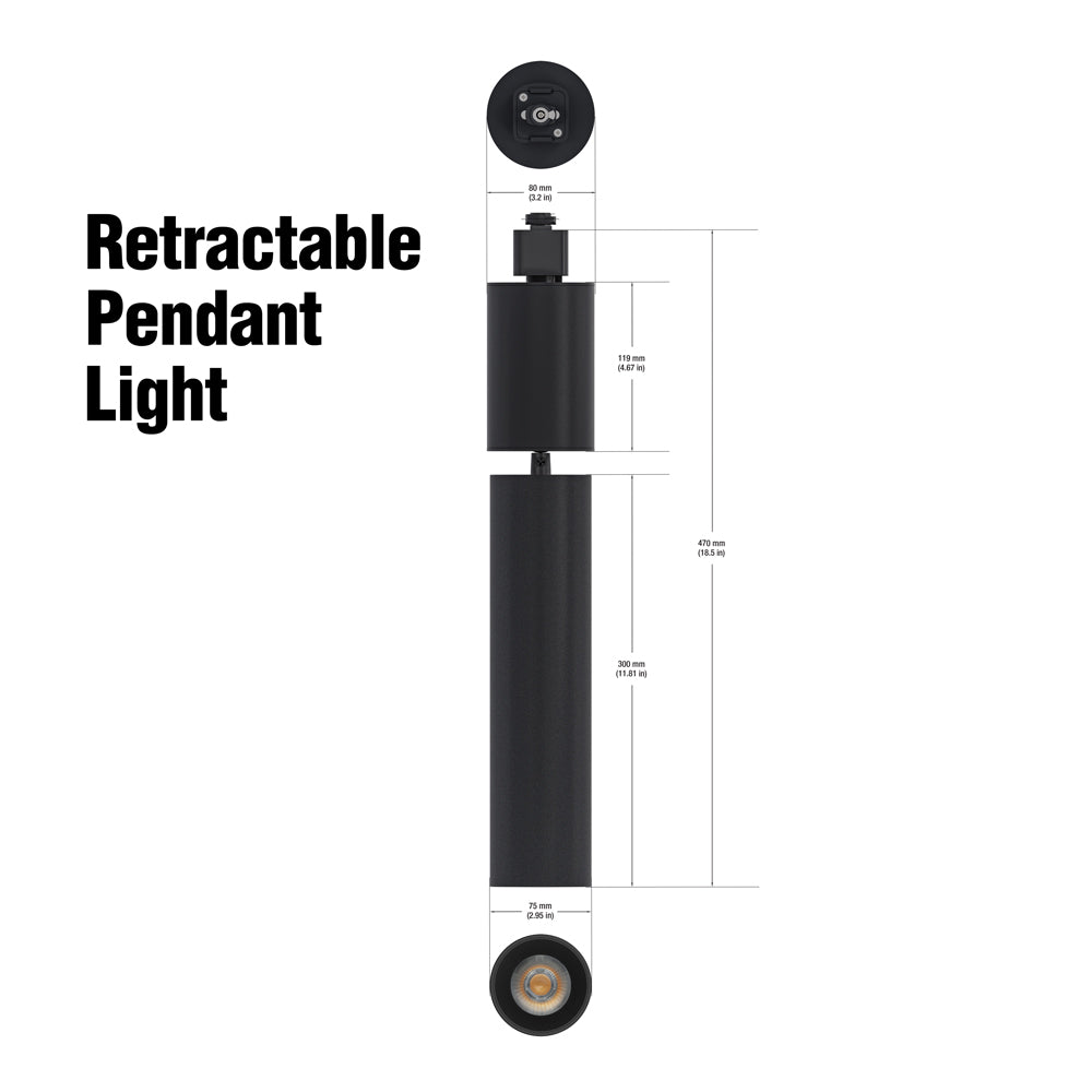 VBD-GD22D10D-3CCT-B Pendant LED Track Light Head H-Type, veroboard