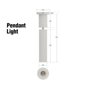 VBD-TD22D10C-3CCT-W Pendant LED Track Light, veroboard