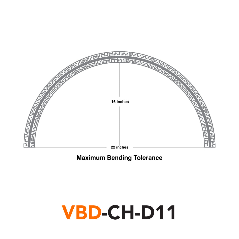 VBD-CH-D11 Flexible Plaster-In Cove LED Aluminum Channel