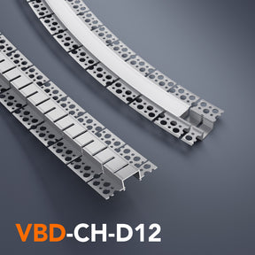 VBD-CH-D12 Flexible Plaster-In Cove LED Aluminum Channel