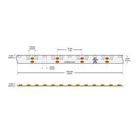 VBDFS-315-3000-120-12NS-RVS-8 Reverse Side Emitting LED Strip, 1320Lm/m(402Lm/ft) 9W/m(3W/ft) CCT(3K)