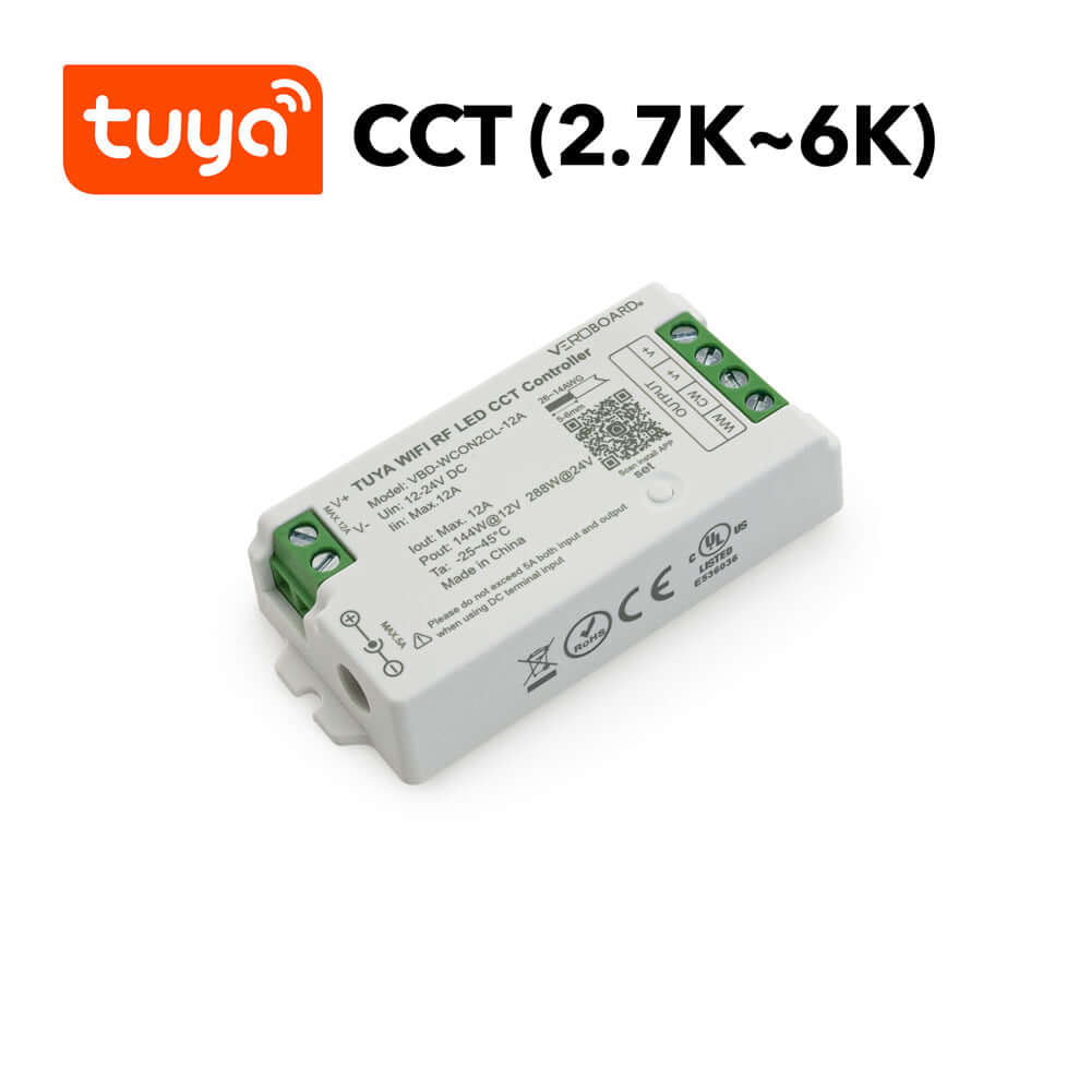 VBD-WCON2CL-12A-CCT RF LED CCT Receiver + Tuya App