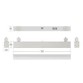 VBD-LW-TRL30W-WH LED 2ft Linear Track Light Head H-Type